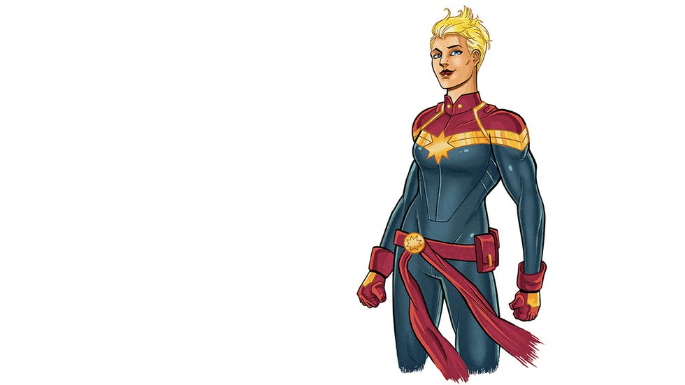 980x551 Drawing Captain Marvel