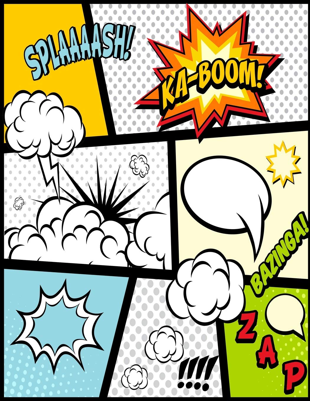 1051x1360 Blank Comic Book For Kids Comics Strip Writing Cartoons Journal