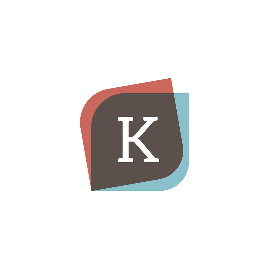 900x900 K Letter Icon Retro Logo Design Vintage Company Sign Vector