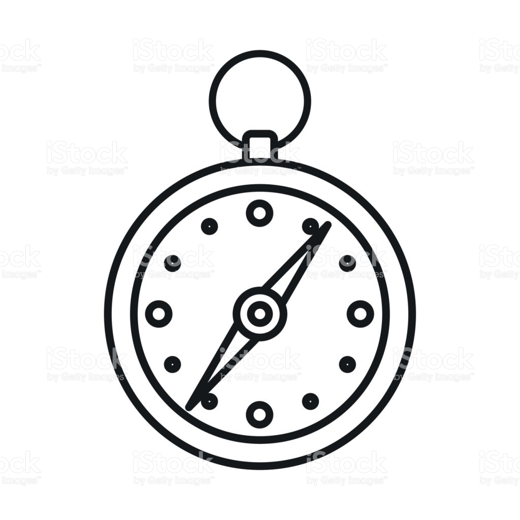 1024x1024 Compass Outline Clipart Collection