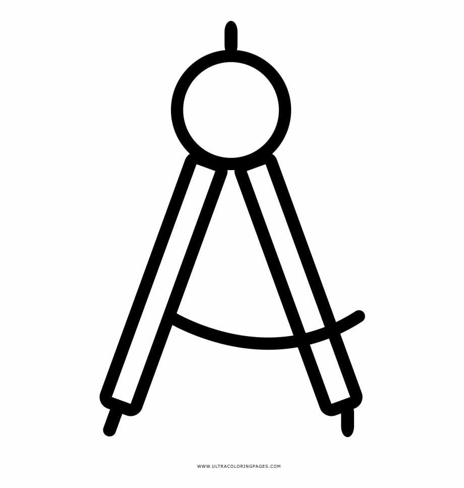 920x967 Drawing Compass Coloring Page
