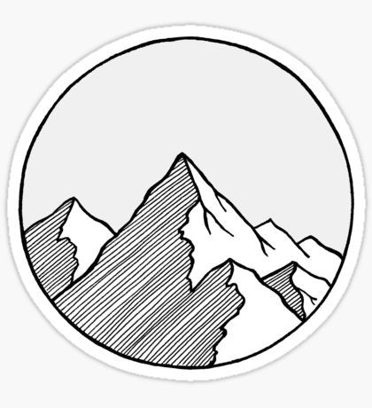 420x460 Band Metal Tank Top In Arte Drawings, Mountain Sketch