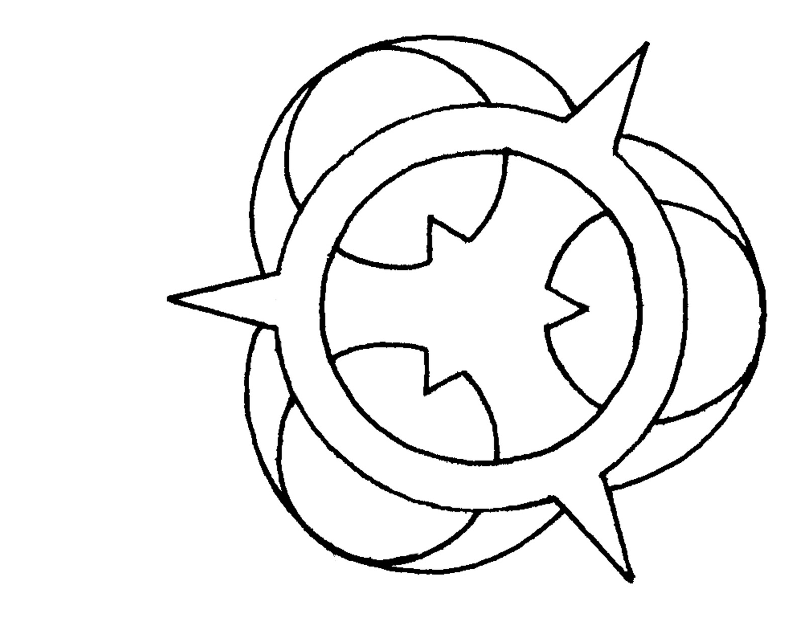 1600x1236 Coloring Book Stock Vector Illustration Black Compass Sass Color