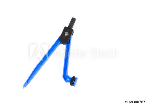 500x359 Blue Plastic Compass For Drawing Circles