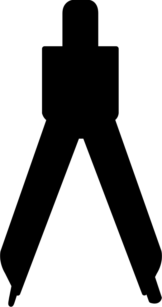 520x981 Compass Mathematics Tool For Drawing Circles Png Icon Free