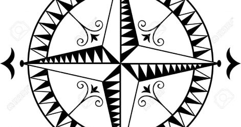 471x250 Compass Rose Drawing Free Cool Line Autocad Images And Easy