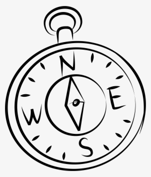 300x353 Free Stock Compass Clip Art Hand Drawn