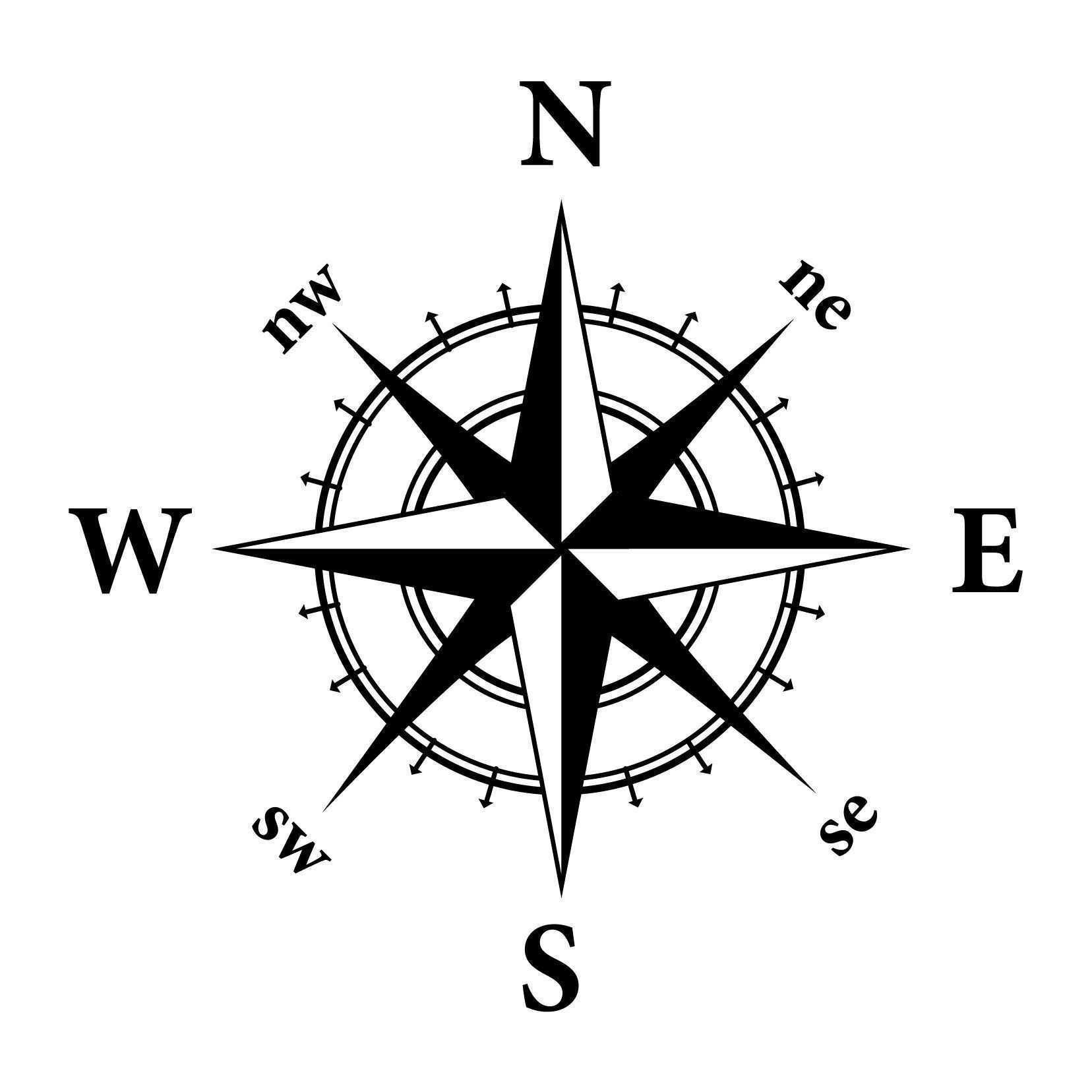 Compass Line Drawing | Free download on ClipArtMag