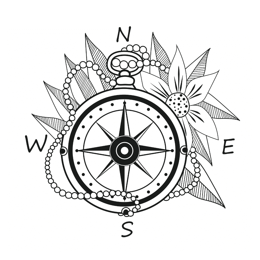 Compass Tattoo Drawing | Free download on ClipArtMag