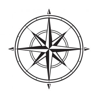 336x336 Compass Rose Drawing Tattoo Line Easy Fancy To Cool Ajedrezdeen