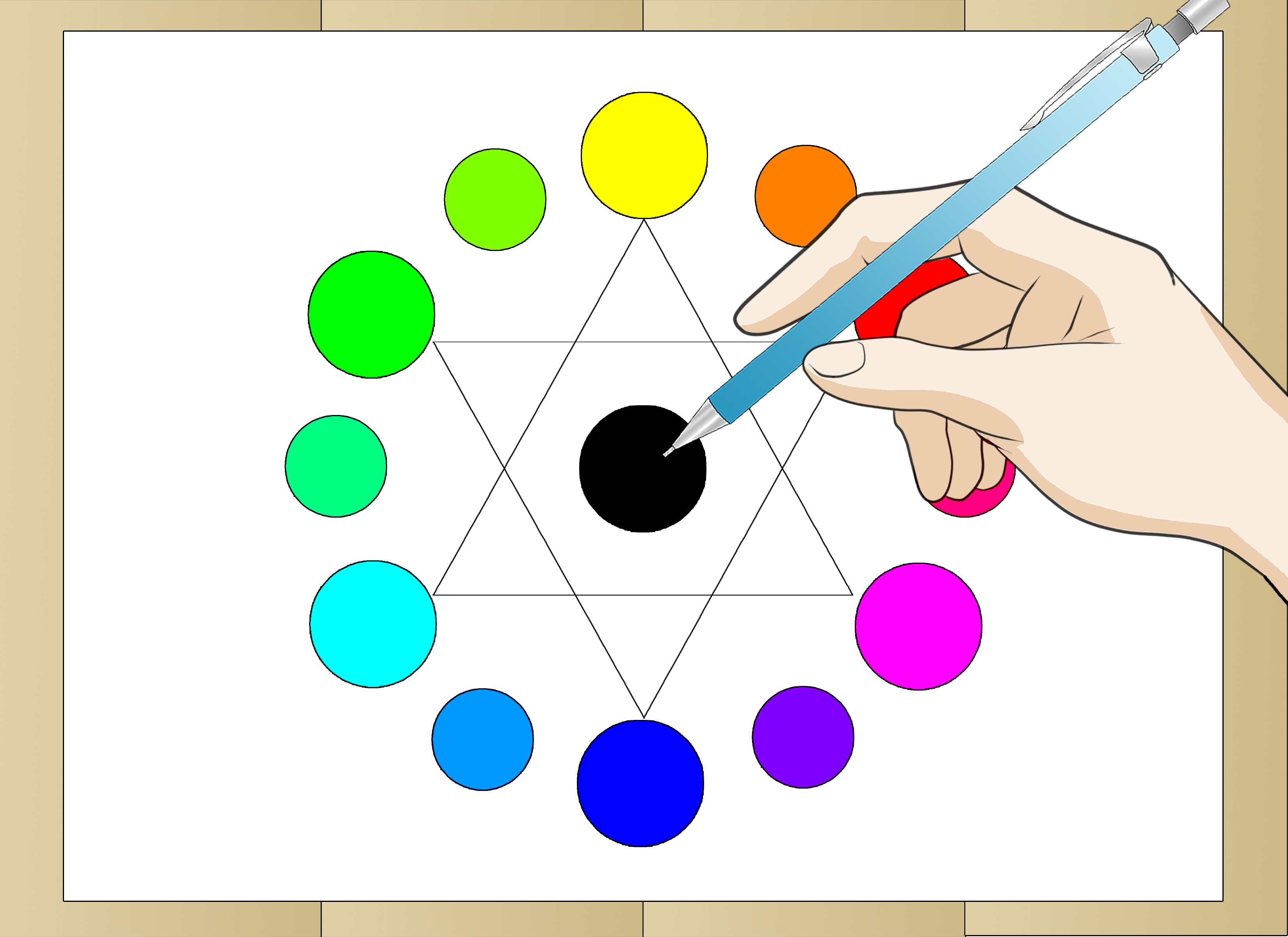 3300x2400 How To Draw A Color Wheel Steps