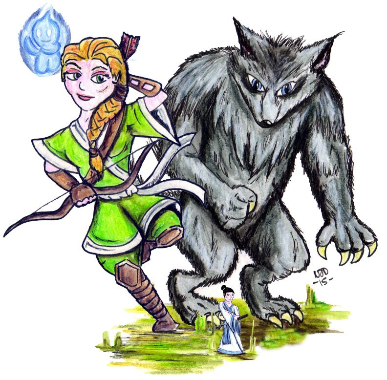 792x778 The Anatomy Of A Composite Drawing The Princess Archer