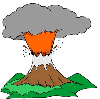 350x349 Collection Of Free Volcano Clipart Explosion Amusement Clipart