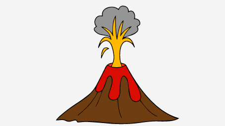 454x255 Collection Of Free Volcano Clipart Printable Amusement Clipart