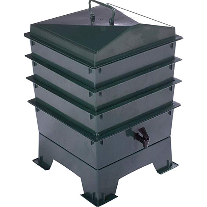 679x679 green tiger rainbow standard wormery with x stacking trays