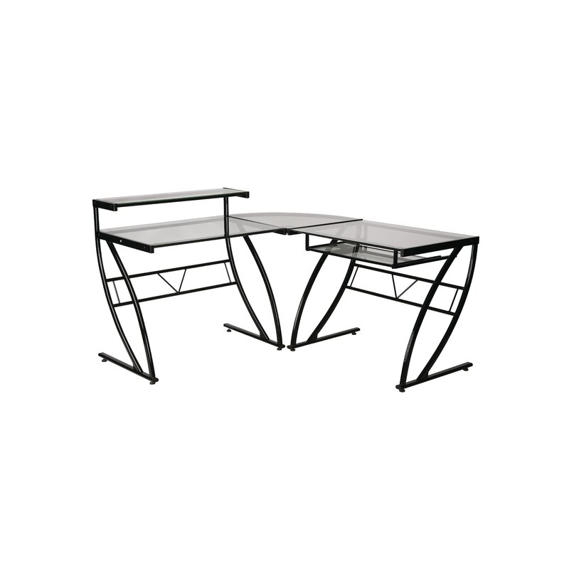 800x800 Brayden Studio Tewkesbury Glass L Shape Computer Desk Reviews