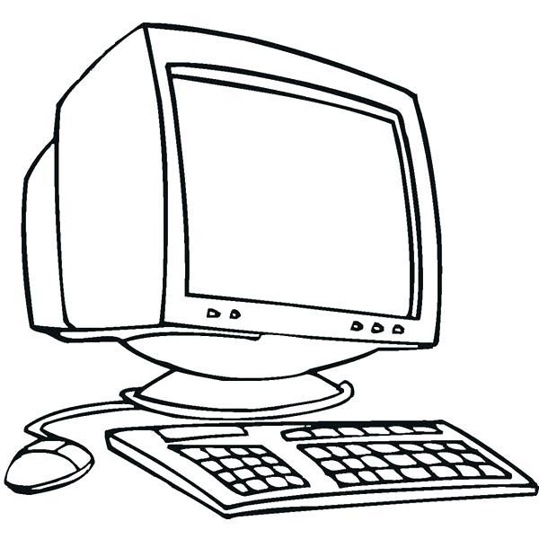 600x600 Computer Parts Coloring Sheet Jaer