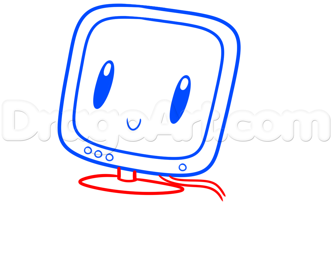 1094x839 Draw A Computer, Step
