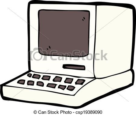 450x380 Old Computer Clipart Cartoon Old Computer Drawing