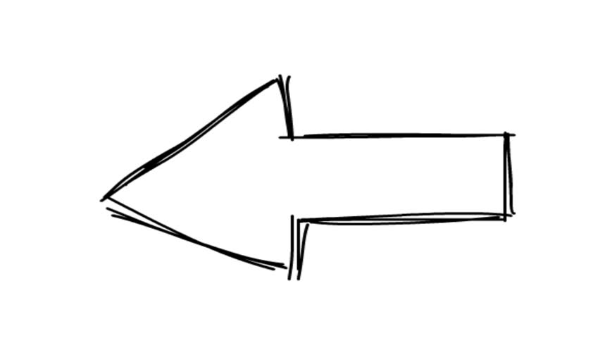 852x480 Cartoon Arrow Sign Arrow Symbol Stock Footage Video