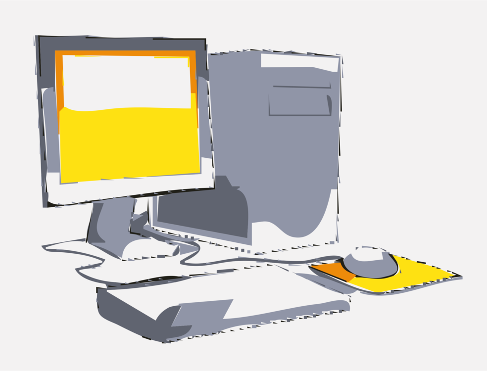 984x750 Computer Monitor Accessory Drawing The Head And Hands Cartoon