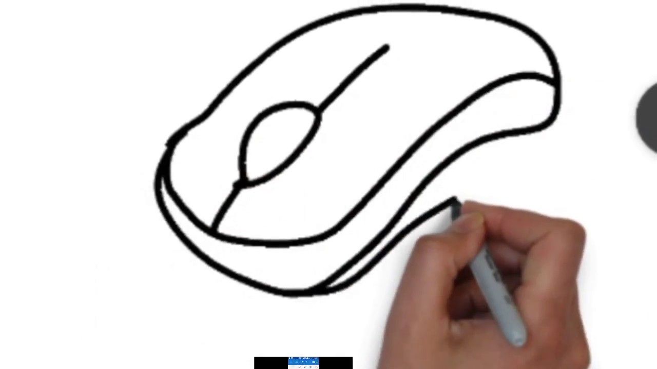 1280x720 How To Draw A Computer Mouse Step