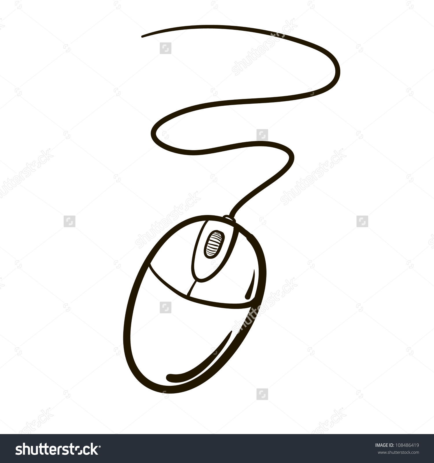 1500x1600 sketch of a computer mouse computer mouse sketch