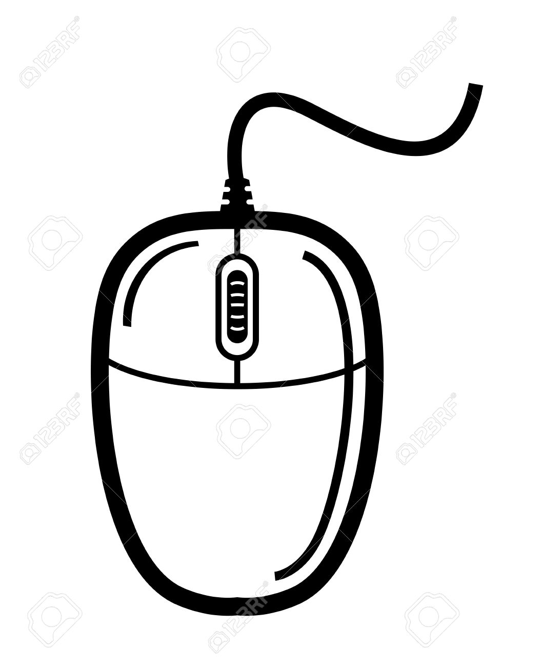1055x1300 Computer Mouse Clipart Images Black And White