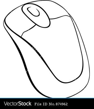 380x440 Computer Mouse Vector