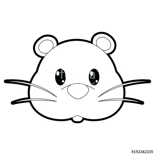 500x500 Mouse Coloring Minnie Outline Printable Color Pages Drawing