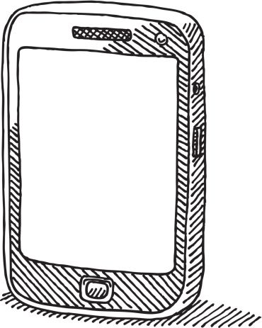 370x463 Smartphone Blank Screen Drawing Clipart Abs For Worksheets
