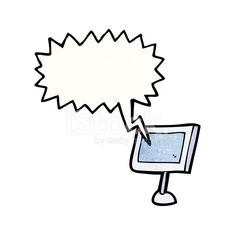 235x235 Cartoon Computer Screen Stock Photos