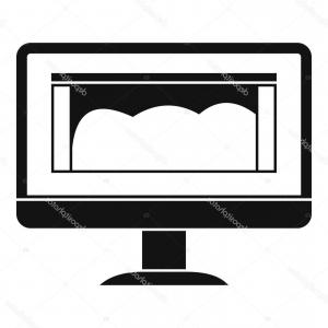 300x300 Old Computer Vector Drawing Isolated On Arenawp