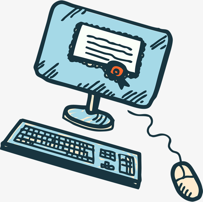 650x646 Cartoon Hand Drawing Computer, Cartoon Vector, Hand Vector