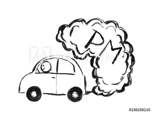 500x371 Black Brush And Ink Artistic Rough Hand Drawing Of Smoke Coming