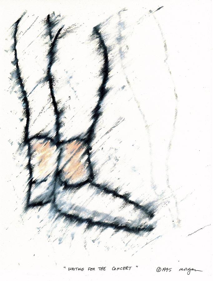 682x900 Waiting For The Concert Drawing