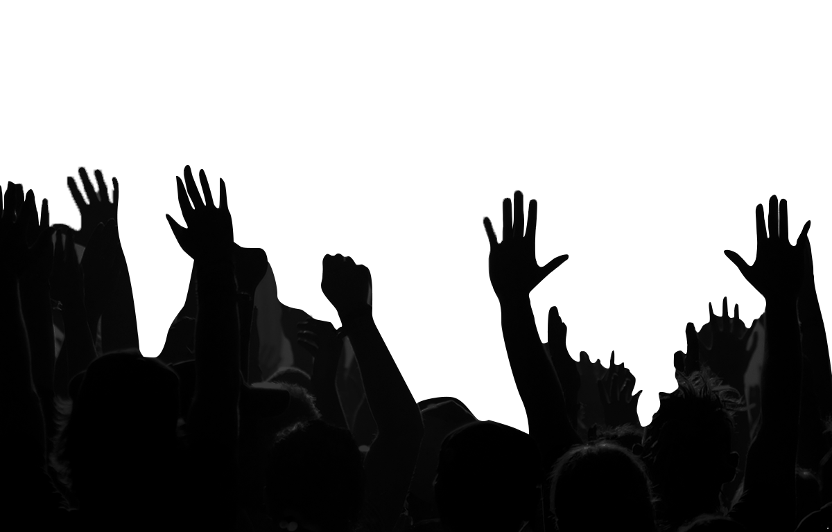 1200x768 Concert Drawing Crowd Silhouette For Free Download