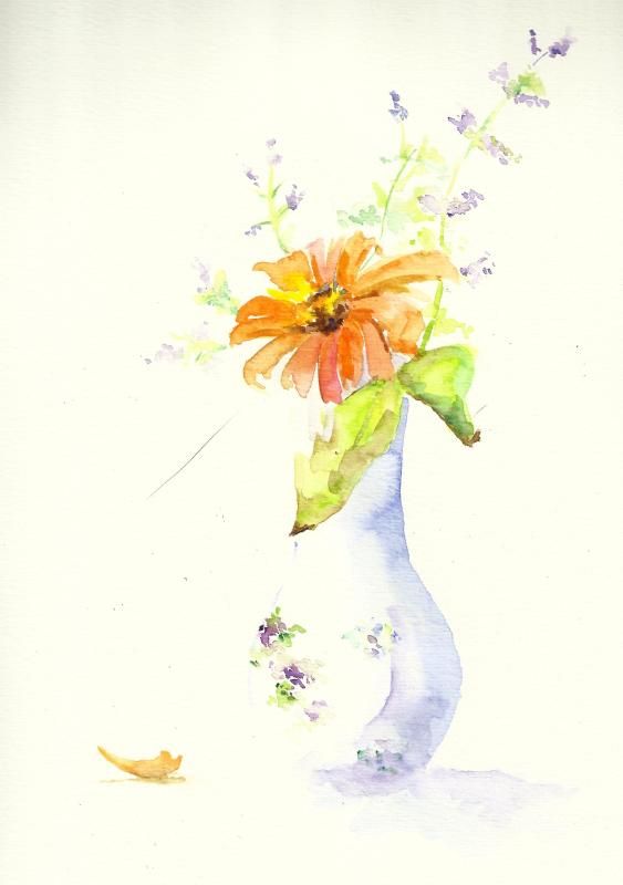 563x800 Simple Watercolor Vase My Painting, Drawing, Or Some Ugly