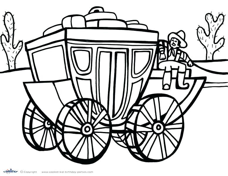 777x600 unique conestoga wagon coloring page