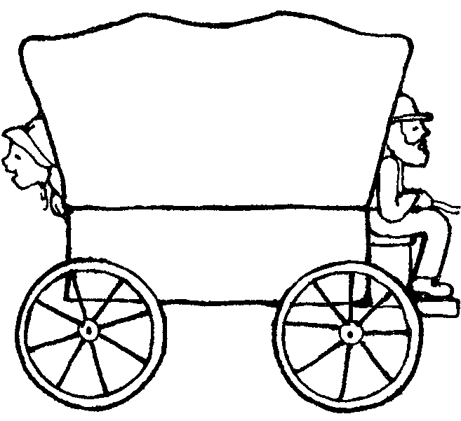 657x601 Ox Drawing Covered Wagon For Free Download