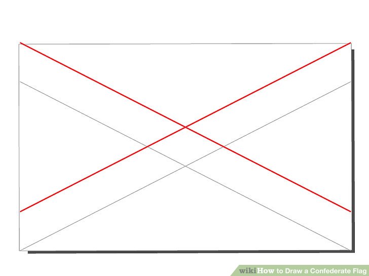 728x545 How To Draw A Confederate Flag Steps
