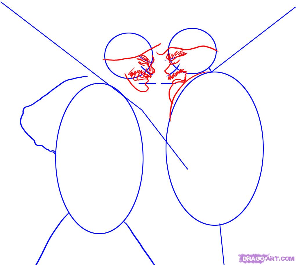 1019x911 Draw A Union Soldier Fighting A Confederate Soldier, Step