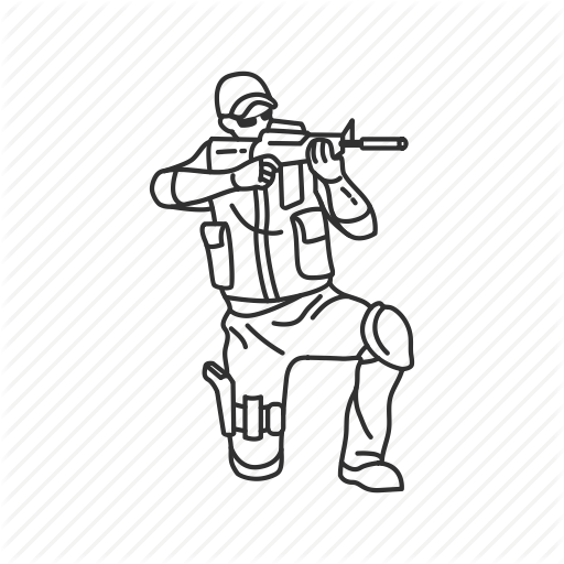 512x512 Shooting Drawing Army Soldier Transparent Png Clipart Free