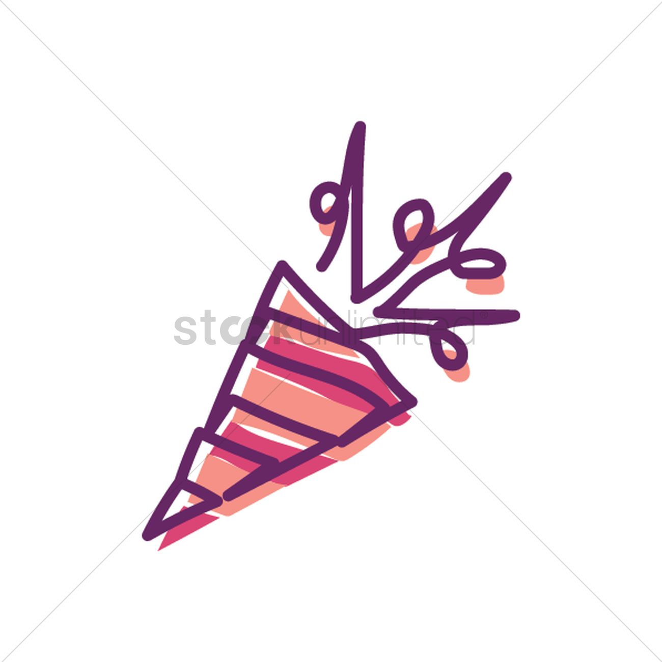 1300x1300 Party Confetti Poppers Vector Image