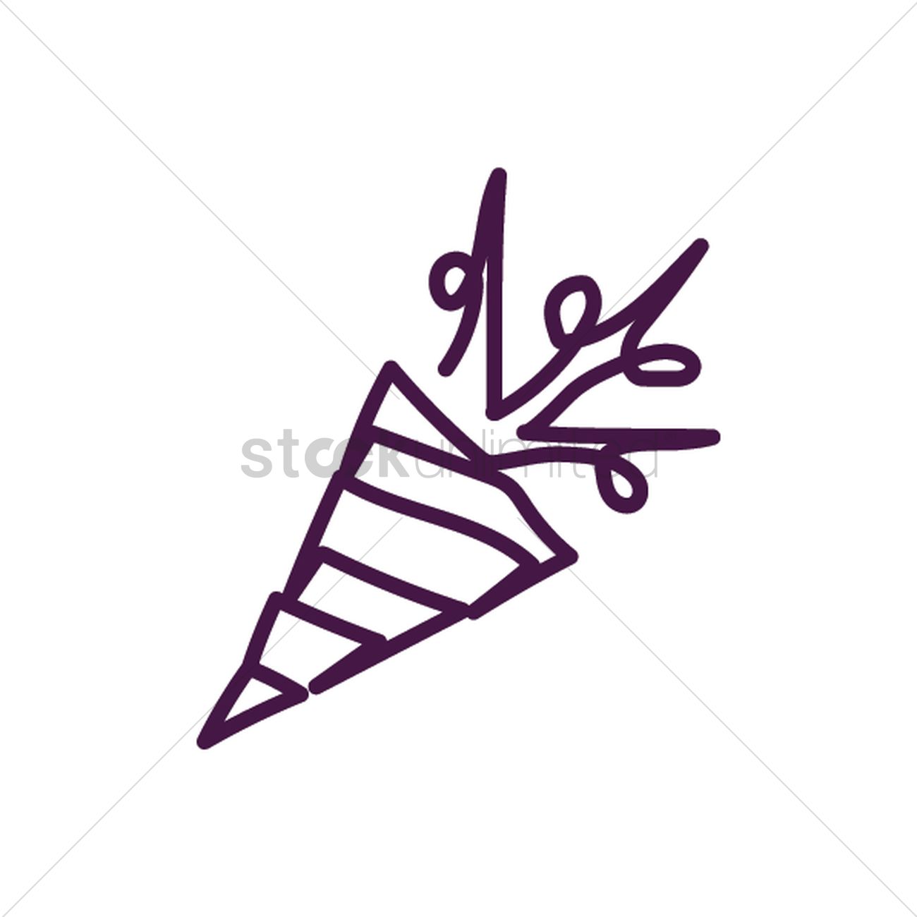 1300x1300 Party Confetti Poppers Vector Image