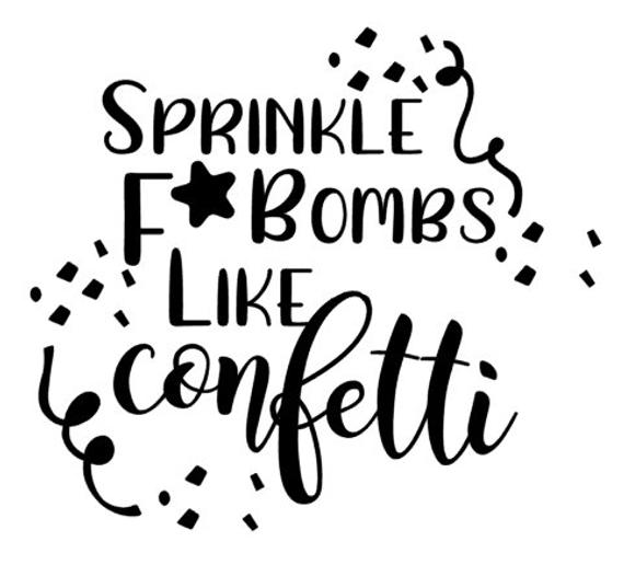570x537 sprinkle fbombs like confetti png pdf printable etsy