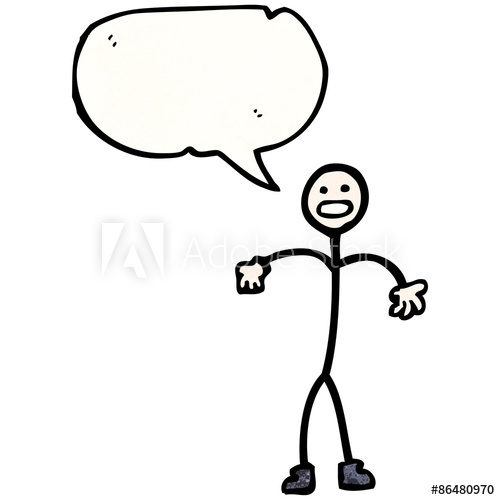 500x500 Cartoon Confused Stick Man