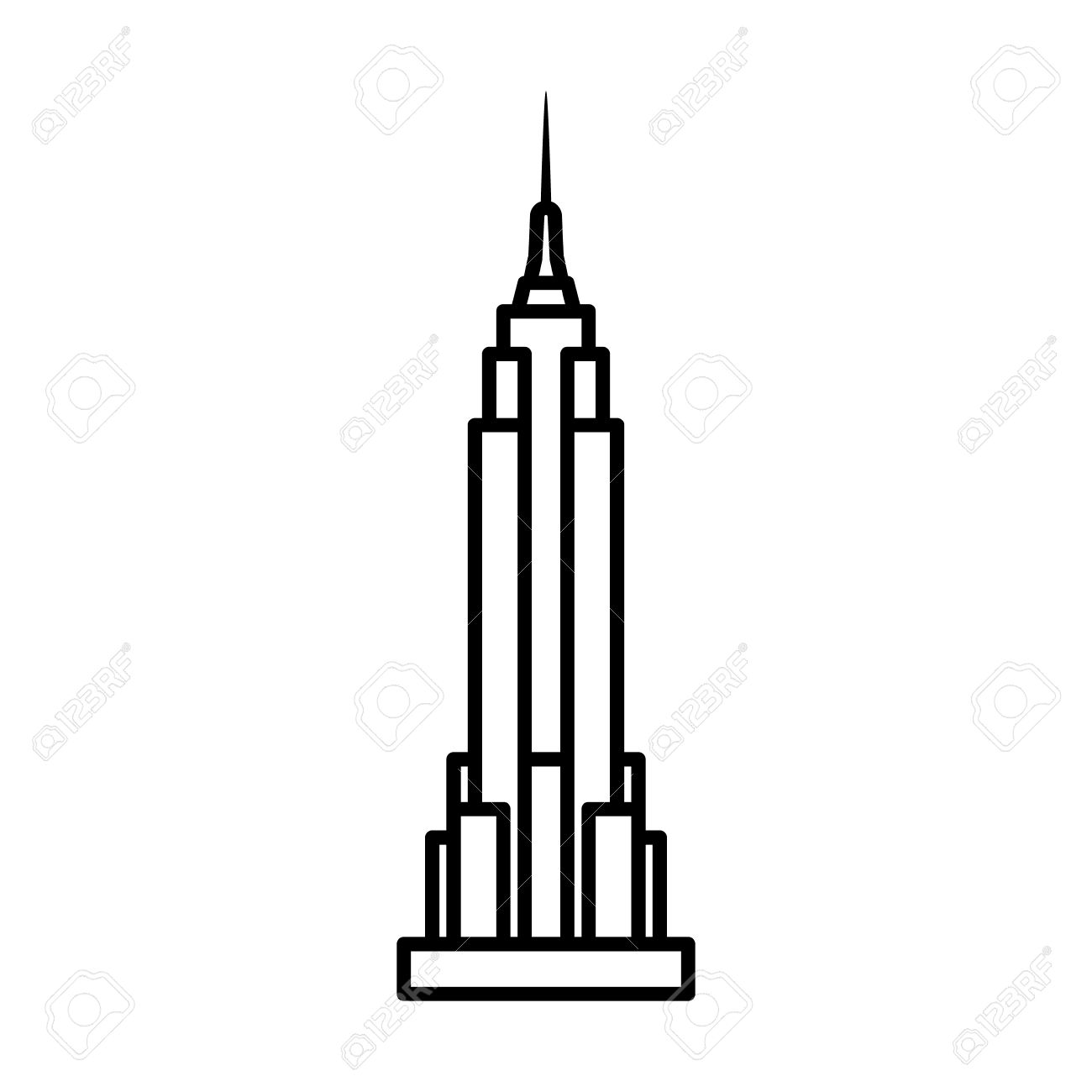 1300x1300 Drawing Building Vector For Free Download