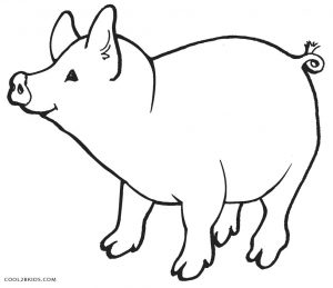 300x259 obsession picture of a pig to color connect the dots draw cute
