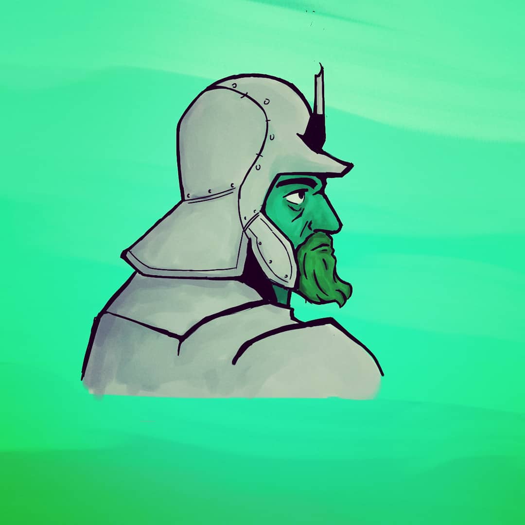 1080x1080 conquistador illustration, how i drew it and a brief history